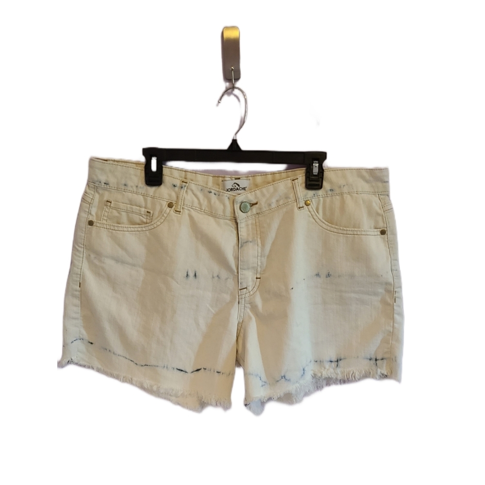 JORDACHE White/Super acidwash Cutoff Denim Shorts NWOT